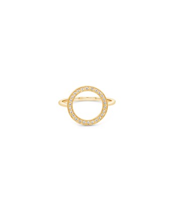 Gold Plated CZ Circle Ring Découvrez la collection