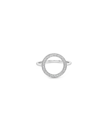 Silver CZ Circle Ring Comparez plus de prix