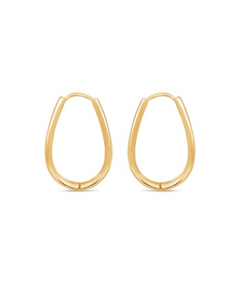 Gold Plated Long Hoop Earrings: Large du meilleur 