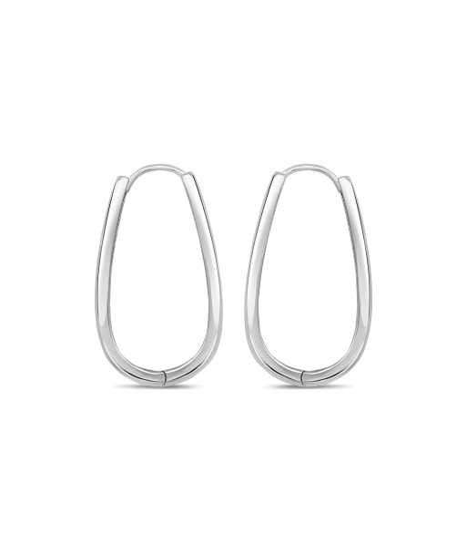 Silver Long Hoop Earrings: Large du meilleur 