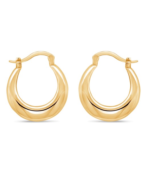 Gold Plated Latch Hoop Earrings du meilleur 