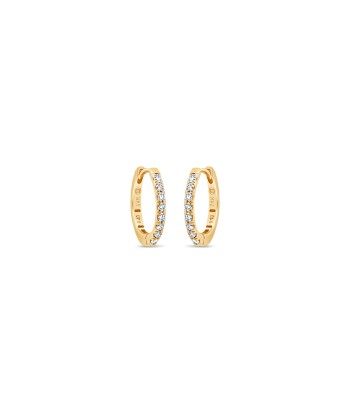 Yellow Gold Diamond Hoop Earrings Venez découvrir notre 