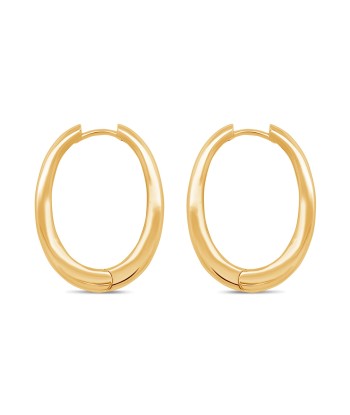 Casablanca 6MM Gold Plated Hoop Earrings paiement sécurisé