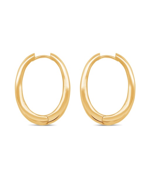 Casablanca 6MM Gold Plated Hoop Earrings paiement sécurisé