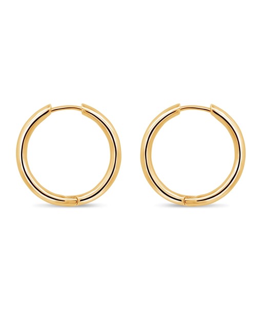 Casablanca Gold Plated Huggie Earrings: Large de la marque