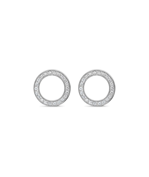 Casablanca Silver CZ Circle Stud Earrings store