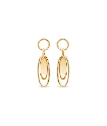 Casablanca Gold Plated Elongated Oval Earrings shop