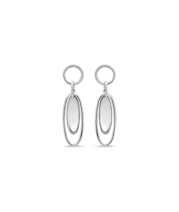 Casablanca Silver Elongated Oval Earrings 2024