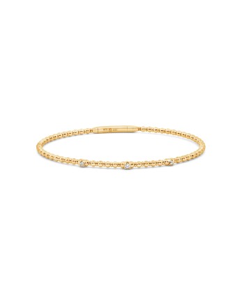 14kt Yellow Gold Diamond Bangle Dans la société mordern