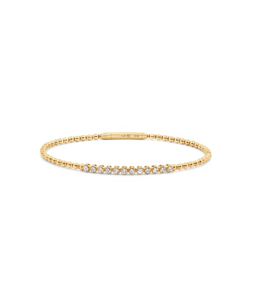 14kt Yellow Gold Diamond Accents Bangle de votre