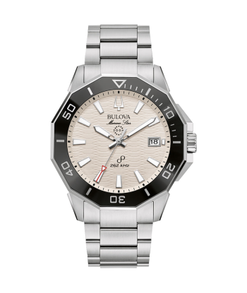 Bulova Marine Star White Dial Watch solde