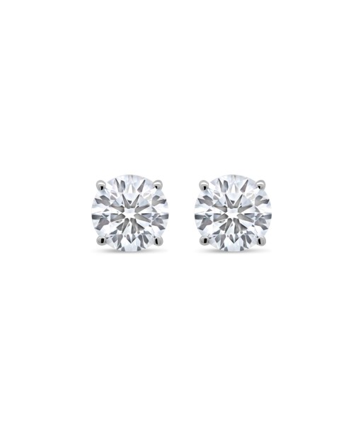 1.00CTW Lab Grown Round Diamond Stud Earrings de France