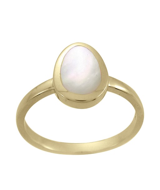 Casablanca Gold-Plated Mother of Pearl Sterling Silver Ring de pas cher