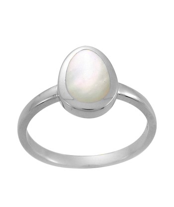 Casablanca Silver Mother Of Pearl Ring rembourrage situé sous