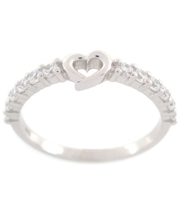 Casablanca Silver Heart CZ Ring Fin de série