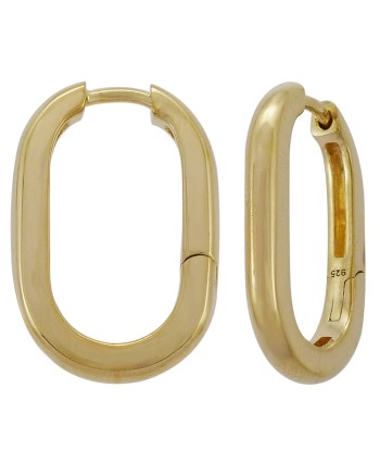 Casablanca Gold Plated Oval Hoop Earrings Venez découvrir notre 