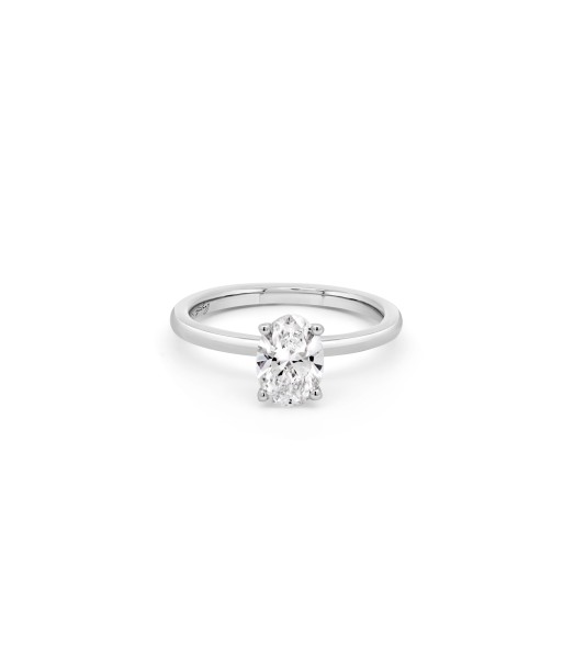 1.00CTW Lab Grown Oval Engagement Ring Jusqu'à 80% De Réduction