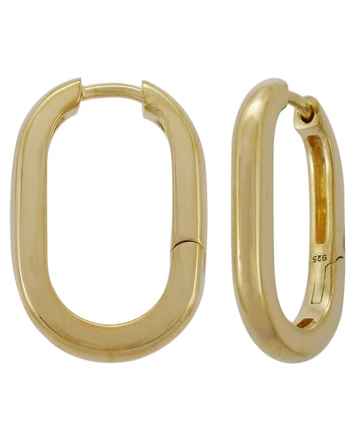 Casablanca Gold Plated Smooth Hoop Earrings 2024